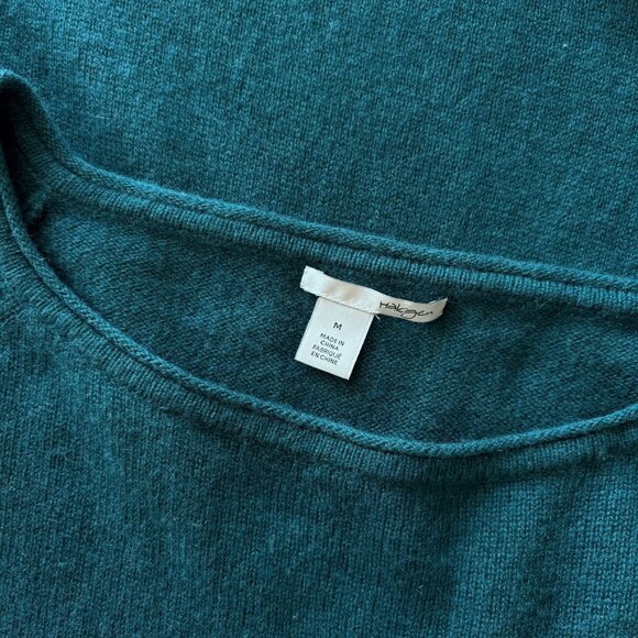 Halogen wool sweater cashmere sweater green - Picture 9 of 10